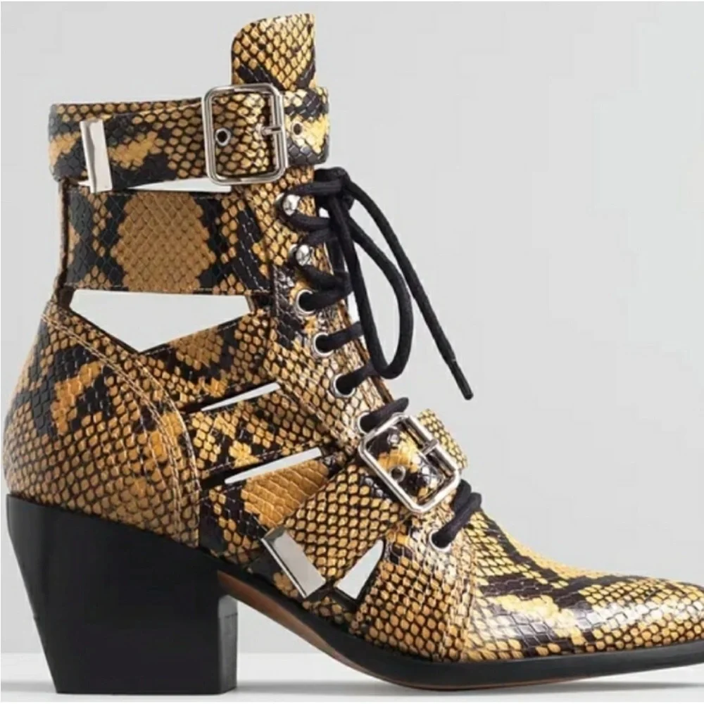 Chloe Rylee Python Print Medium Ankle
Boots - Picture 13 of 14